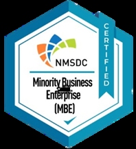 NMSDC certified Minority Business Enterprise badge